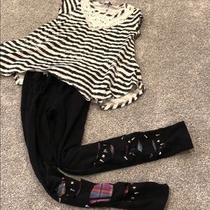 Disney Descendants 2 piece outfit size 7/8